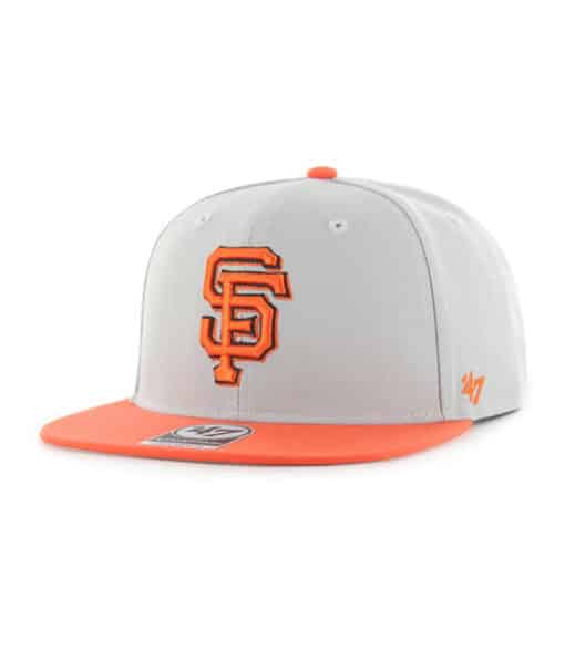 San Francisco Giants 47 Brand No Shot Gray Orange Snapback Hat