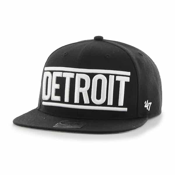 Detroit Tigers On Track Captain Black 47 Brand Adjustable Hat Detroit