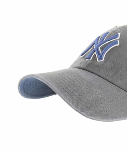 New York Yankees 47 Brand Pastel Navy Charcoal Clean Up Adjustable Hat - Image 2