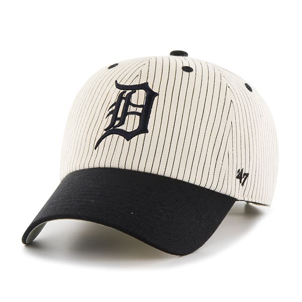 Detroit Tigers Pinstripe Home Run Two Tone MVP Navy 47 Brand Adjustable Hat