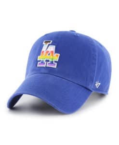 Los Angeles Dodgers Pride 47 Brand Blue Clean Up Adjustable Hat