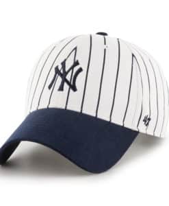 New York Yankees INFANT 47 Brand Pinstripe White Stretch Fit Hat