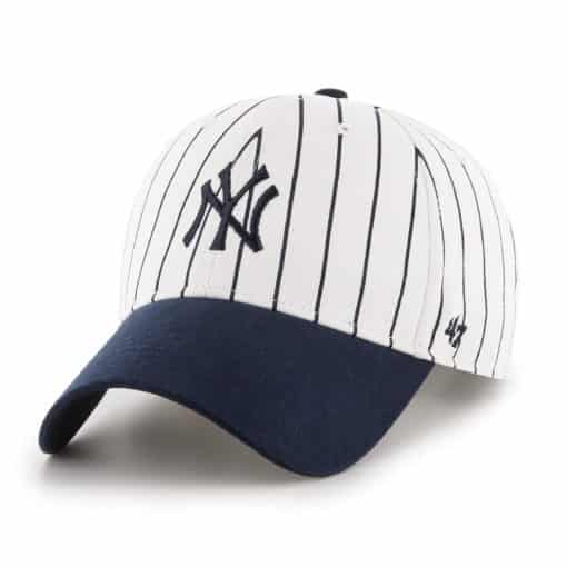 New York Yankees INFANT 47 Brand Pinstripe White Stretch Fit Hat