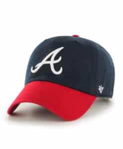 Atlanta Braves 47 Brand Navy Red Home Clean Up Adjustable Hat