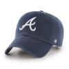 Atlanta Braves 47 Brand Navy Road Clean Up Adjustable Hat