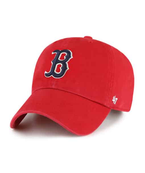 Boston Red Sox 47 Brand Red Clean Up Adjustable Hat