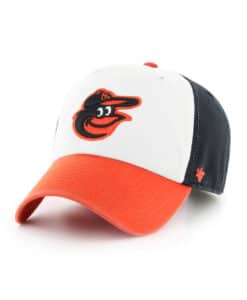 Baltimore Orioles 47 Brand Home Black White Orange Clean Up Adjustable Hat