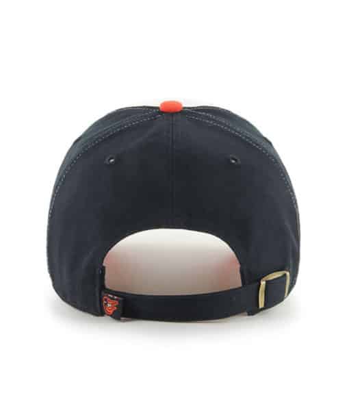 Baltimore Orioles 47 Brand Home Black White Orange Clean Up Adjustable Hat - Image 2