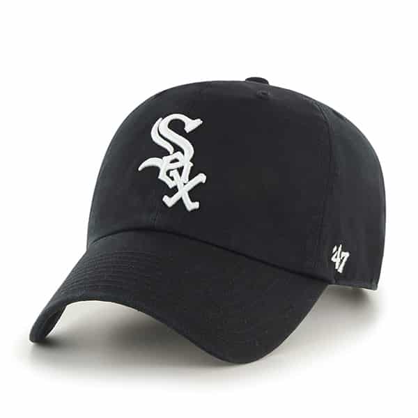 Chicago White Sox 47 Brand Home Black Clean Up Adjustable Hat