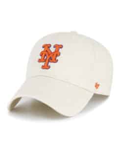 New York Mets 47 Brand Natural Clean Up Adjustable Hat
