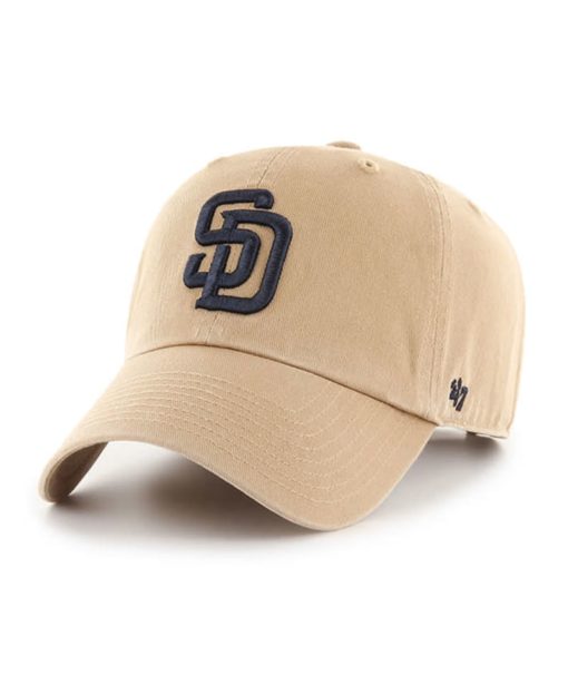 San Diego Padres 47 Brand Khaki Clean Up Adjustable Hat