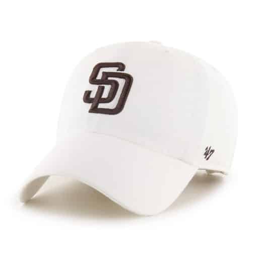 San Diego Padres 47 Brand White Clean Up Adjustable Hat