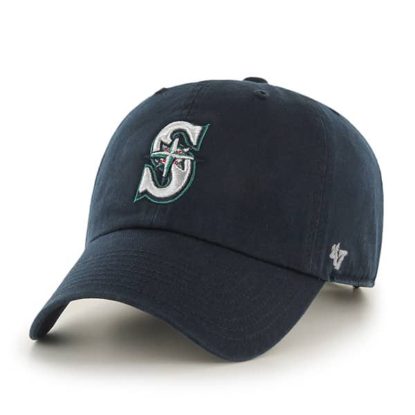 Seattle Mariners Women's 47 Brand Navy Clean Up Adjustable Hat
