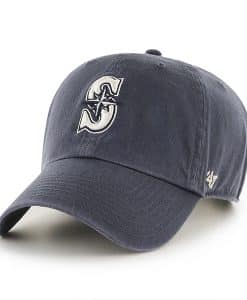 Seattle Mariners Clean Up Vintage Navy 47 Brand Adjustable Hat