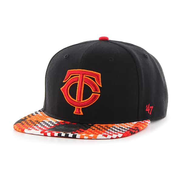 Minnesota Twins Ruffian Captain Black 47 Brand Adjustable Hat