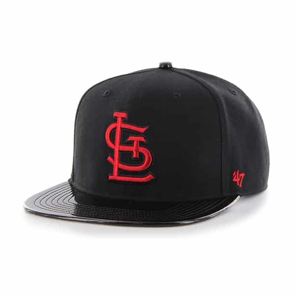 St. Louis Cardinals Shinedown Captain Black 47 Brand Adjustable Hat