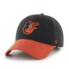 Baltimore Orioles KIDS 47 Brand Black Orange MVP Adjustable Hat