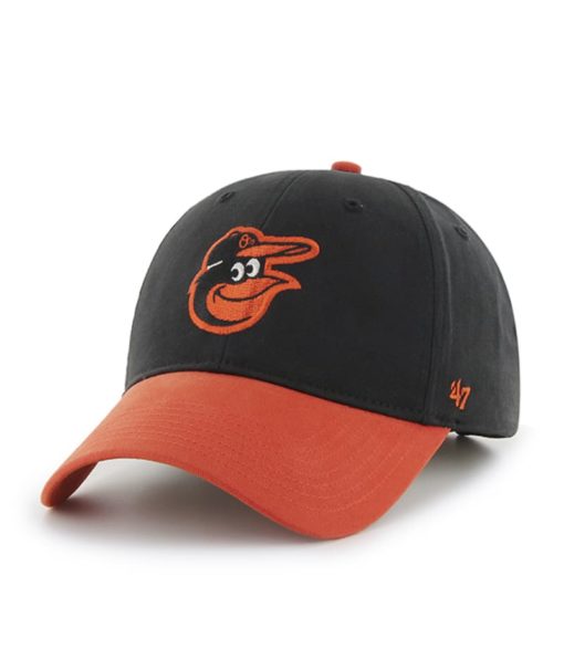 Baltimore Orioles KIDS 47 Brand Black Orange MVP Adjustable Hat