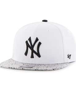 New York Yankees Speckle Captain White 47 Brand Adjustable Hat