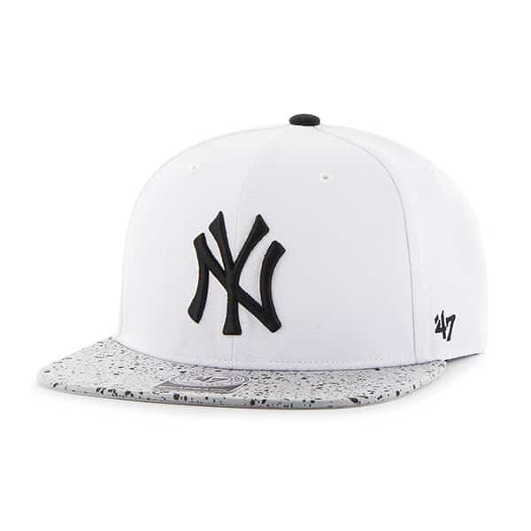 New York Yankees Speckle Captain White 47 Brand Adjustable Hat