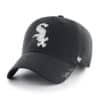 Chicago White Sox Women's 47 Brand Sparkle Black Clean Up Adjustable Hat