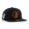 Baltimore Orioles 47 Brand Black Sure Shot Snapback Hat