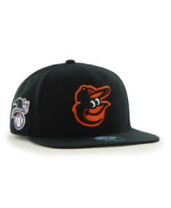 Baltimore Orioles 47 Brand Black Sure Shot Snapback Hat