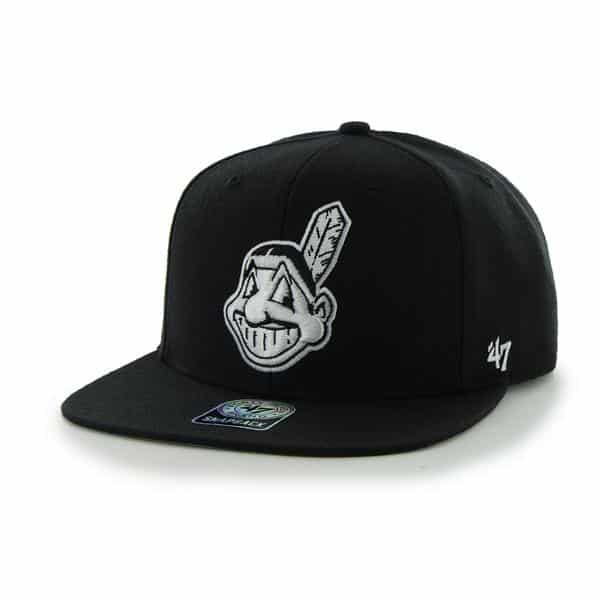 Cleveland Indians Black 47 Brand Adjustable Hat