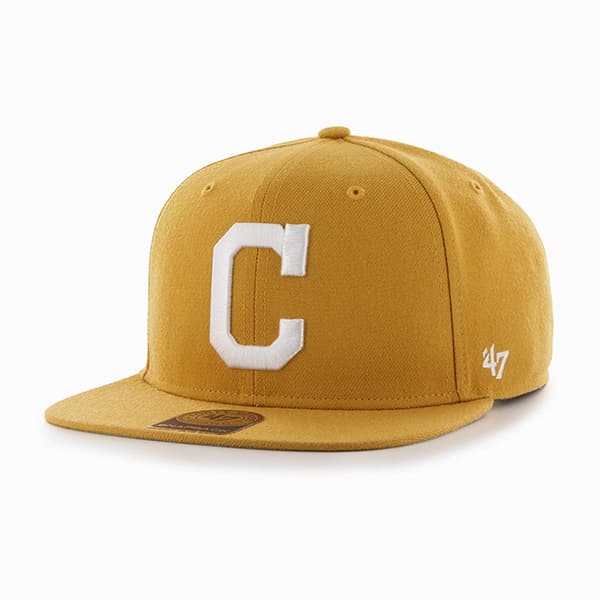 Cleveland Indians Sure Shot Wheat 47 Brand Adjustable Hat - Detroit ...