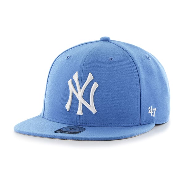 New York Yankees Sure Shot Glacier Blue 47 Brand Adjustable Hat ...