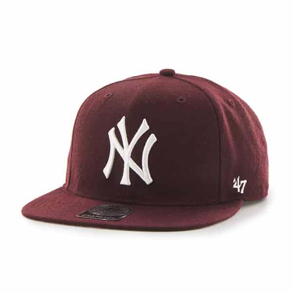 New York Yankees 47 Brand Dark Maroon Sure Shot Snapback Hat - Detroit ...