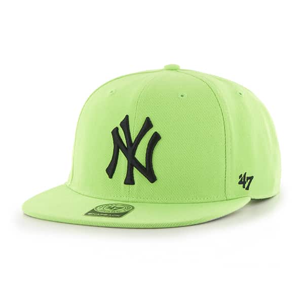 New York Yankees Sure Shot Lime 47 Brand Adjustable Hat
