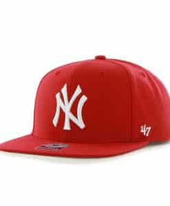 New York Yankees Sure Shot Red 47 Brand Adjustable Hat