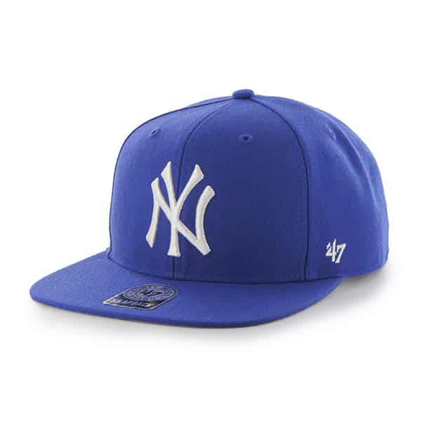 New York Yankees Sure Shot Sonic Blue 47 Brand Adjustable Hat - Detroit ...