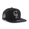 Colorado Rockies 47 Brand Black Sure Shot Snapback Adjustable Hat