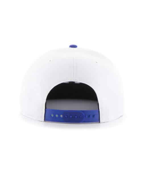 Kansas City Royals 47 Brand Sure Shot White Blue Snapback Hat - Image 2
