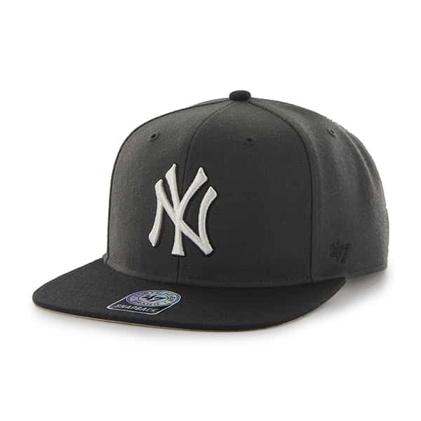 New York Yankees Sure Shot Two Tone Captain Charcoal 47 Brand Adjustable Hat