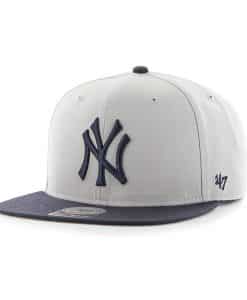 New York Yankees Sure Shot Two Tone Captain Gray 47 Brand Adjustable Hat