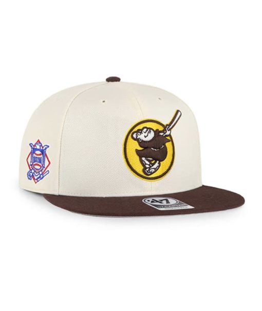 San Diego Padres 47 Brand Classic Natural Sure Shot Snapback Hat