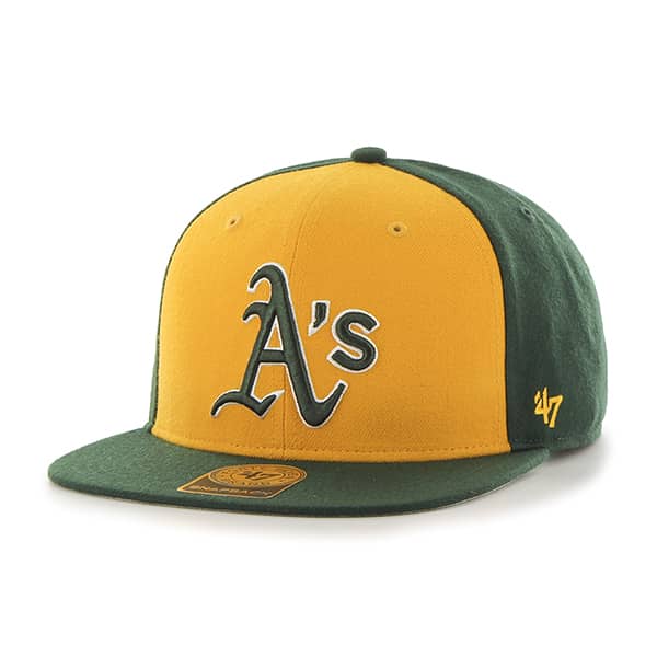 Oakland Athletics Sure Shot Accent Captain Dark Green 47 Brand Adjustable Hat