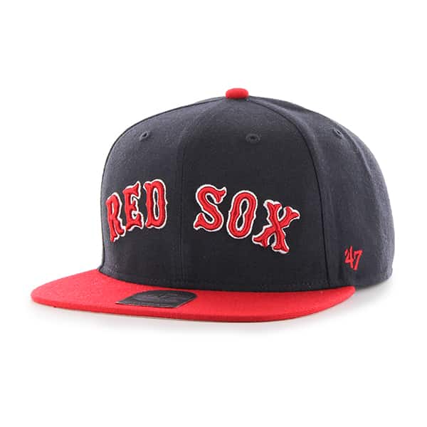 Boston Red Sox Script Side Two Tone Captain Navy 47 Brand Adjustable ...