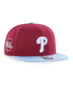 Philadelphia Phillies 47 Brand Columbia Cardinal Sure Shot Under Snapback Hat