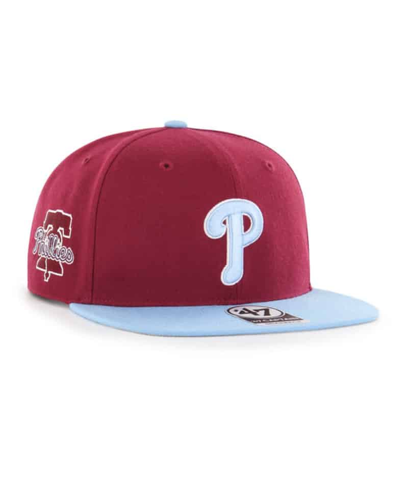 Philadelphia Phillies MLB 47 Brand Sure Shot Red Snapback Baseball Cap Hat