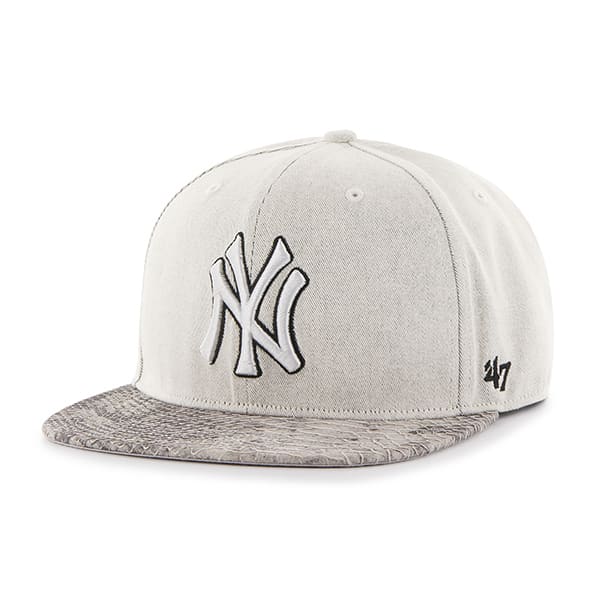 New York Yankees Stone Scale Captain Natural Navy 47 Brand Adjustable Hat