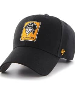 Pittsburgh Pirates MVP Black 47 Brand Adjustable Hat
