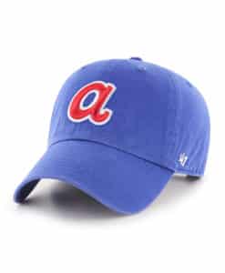 Atlanta Braves 47 Brand Cooperstown Blue Clean Up Adjustable Hat