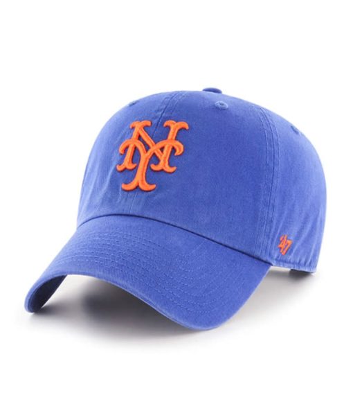 New York Mets 47 Brand Cooperstown Blue Clean Up Adjustable Hat