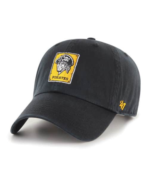Pittsburgh Pirates 47 Brand Cooperstown Black Clean Up Adjustable Hat