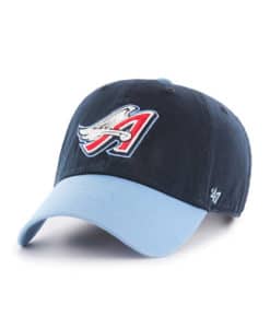 Los Angeles Angels 47 Brand Cooperstown Columbia Navy Clean Up Adjustable Hat