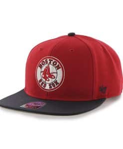 Boston Red Sox 47 Brand Red Sure Shot Two Tone Captain Adjustable Hat